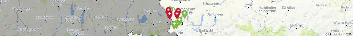 Map view for Pharmacies emergency services nearby Dorfbeuern (Salzburg-Umgebung, Salzburg)